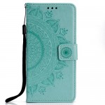 Pouzdro Huawei Y6 2018, Y6 Prime 2018, Honor 7A - mandala - tyrkysové