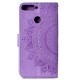 Pouzdro Huawei Y6 2018, Y6 Prime 2018, Honor 7A - mandala - fialové