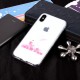 Gelový obal iPhone X - průhledný - Květy 01