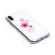 Gelový obal iPhone X - průhledný - Květy 02