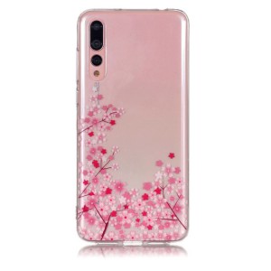 Gelový obal Huawei P20 Pro - průhledné - Květy