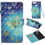 Pouzdro Huawei Y6 2018, Y6 Prime 2018, Honor 7A - Motýli 01 3D