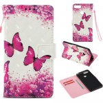 Pouzdro Huawei Y6 2018, Y6 Prime 2018, Honor 7A - Motýli 02 3D