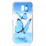 Gelový obal Galaxy J6+ 2018 - Průhledné - Motýli