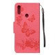 Pouzdro Xiaomi Redmi Note 7 - Květy a motýli - Růžové