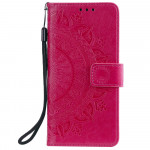 Pouzdro Xiaomi Redmi Note 8 - Tmavě růžová mandala