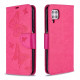 Pouzdro Huawei P40 Lite - Motýli - tmavě růžové