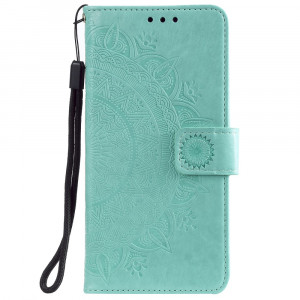 Pouzdro Huawei Y5P - tyrkysová mandala