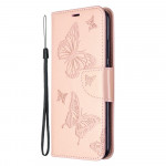 Pouzdro Huawei P40 Lite E - Motýli - světle růžové