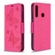 Pouzdro Huawei P40 Lite E - Motýli - tmavě růžové