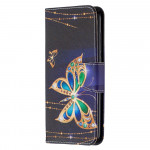 Pouzdro Xiaomi Redmi Note 9 - Motýli 01