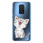 Obal Xiaomi Redmi Note 9 - průhledný - Kočka