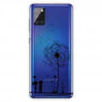 Pouzdro Galaxy A21s - Průhledné - Pampelišky