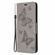 Pouzdro Galaxy A42 5G - šedé motýli