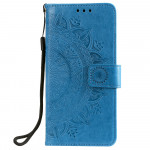 Pouzdro Motorola Moto E7 Plus / G9 Play - modré - Mandala 02