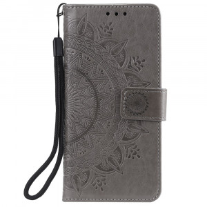 Pouzdro Motorola Moto G9 Plus - šedé - Mandala
