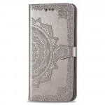 Pouzdro Xiaomi Redmi 9C - šedé - Mandala 02