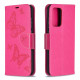 Pouzdro Galaxy A52 / A52 5G - Motýli - tmavě růžové