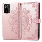 Pouzdro Xiaomi Redmi Note 10 / Note 10S - Mandala - světle růžové 02