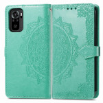 Pouzdro Xiaomi Redmi Note 10 4G / Note 10S - Mandala -tyrkysové 02