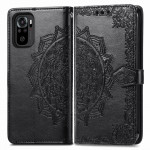 Pouzdro Xiaomi Redmi Note 10 4G / Note 10S - Mandala - černé 02