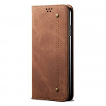 Pouzdro Xiaomi Mi Note 10 Lite - Denim - hnědé