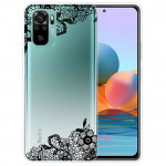 Obal Xiaomi Redmi Note 10 4G / Note 10S - průhledný - Květy