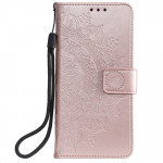 Pouzdro Xiaomi Redmi Note 10 5G / Poco M3 Pro - Mandala - světle růžové