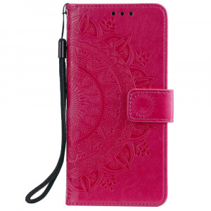 Pouzdro Xiaomi Redmi Note 10 5G / Poco M3 Pro - Mandala - tmavě růžové