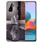 Obal Xiaomi Redmi Note 10 4G / Note 10S - Kotě a tygr