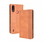 Pouzdro Motorola Moto E7 Power / E7i Power - Vintage - hnědé