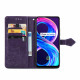 Pouzdro Realme 8 4G / 8Pro - tmavě fialové - Mandala