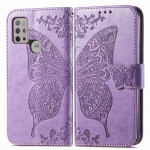 Pouzdro Motorola Moto G10 / G20 / G30 - světle fialové - Motýl