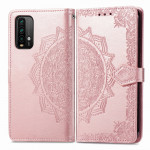 Pouzdro Xiaomi Redmi 9T - růžové - Mandala