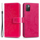 Pouzdro Xiaomi Redmi 10 - Mandala - tmavě růžové