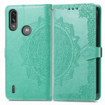 Pouzdro Motorola Moto E7 Power / E7i Power - tyrkysové - Mandala 02