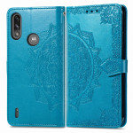 Pouzdro Motorola Moto E7 Power / E7i Power - modré - Mandala 02