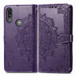 Pouzdro Motorola Moto E7 Power / E7i Power - fialové - Mandala 02
