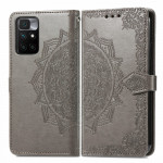 Pouzdro Xiaomi Redmi 10 - Mandala - šedé 02