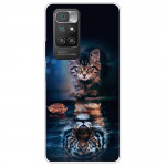 Obal Xiaomi Redmi 10 - Kočka a tygr 02
