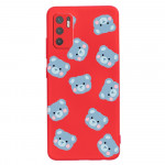 Obal Xiaomi Redmi Note 10 5G / Poco M3 Pro - červené medvídci