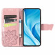 Pouzdro Xiaomi Mi 11 Lite - světle růžové - Motýl