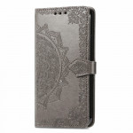 Pouzdro Xiaomi 11T / 11T Pro - šedé - Mandala 02