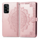 Pouzdro Galaxy A52 / A52 5G - Mandala - růžové