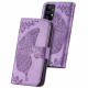 Pouzdro Galaxy A52 / A52 5G / A52s 5G - fialové - Motýl