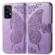 Pouzdro Galaxy A52 / A52 5G / A52s 5G - fialové - Motýl