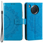 Pouzdro Honor 50 Lite, Huawei Nova 8i - Mandala - modré 02