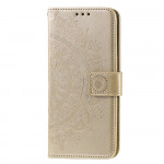 Pouzdro Galaxy A53 5G - zlaté - Mandala