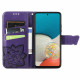 Pouzdro Galaxy A53 5G - tmavě fialové - Motýl
