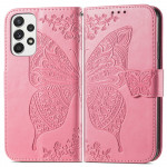 Pouzdro Galaxy A53 5G - růžové - Motýl